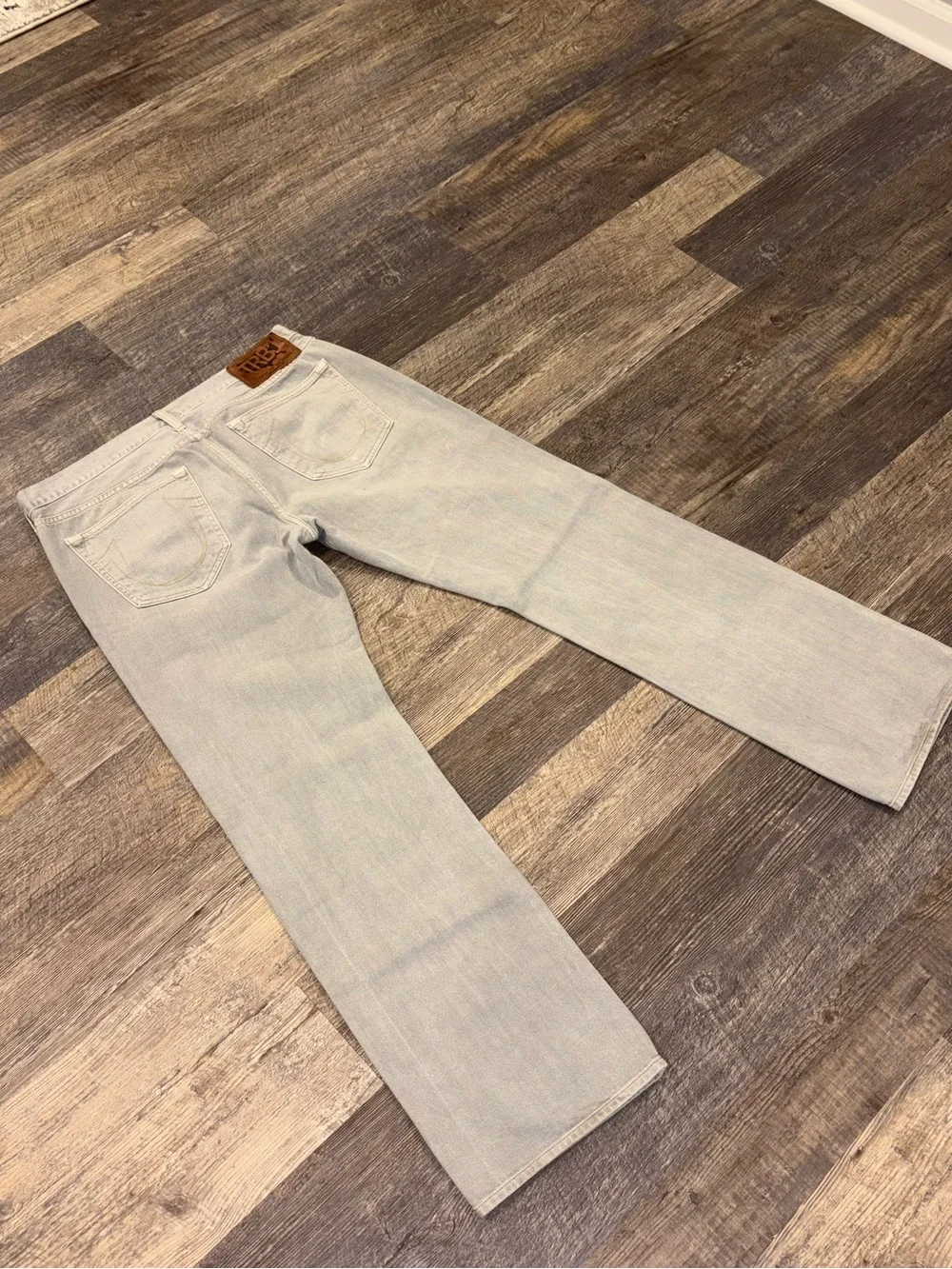True Religion Jeans Made In USA Light Gray Wash